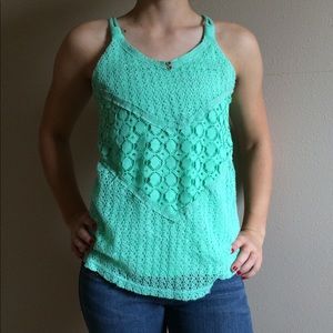 Blue summer tank top